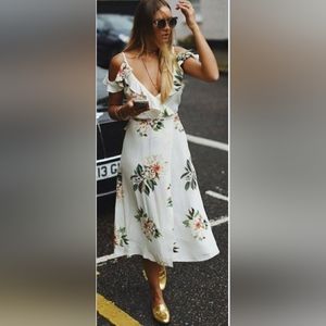 🍉Topshop Floral Wrap Perfect Summer Dress
